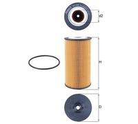 KNECHT OX 358D Filtre à huile pour AUDI,VW