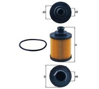 KNECHT OX 418D Filtre à huile pour ALFA ROMEO,FIAT,FORD,LANCIA,OPEL,SUZUKI,VAUXH