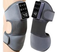 Knee Heating Pad, Knee Massager sans fil, Knee Massager with Heat, Heating Knee Wrap, Knee Massager with Heat, Vibration Modes, and Led Screen for Men, Women, and Elders