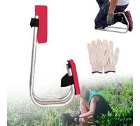 Knee Seat for Gardening, Strap on Kneeling Device Knee Seat Leg Brace, Ergonomic Garden Kneeler and Seat, Portable Labor Saving Tools for Farm Work, Protecting Knees (Red)