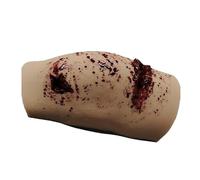 Knee Wound Packing Model, 2 In 1 Multitask Tourniquet Trainer Model, Simulates Wound Packing and Hemorrhage Control Model, Suturing Exercises On Knee, for Course First Aid Training