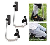 Kneeling Support Seat, Portable Gardening Kneeler, Gardening Seat Strap on, Knee Seat Leg Brace, Garden Kneeler Seat, Portable Garden Kneeling Pad, for Gardening Working Kneeling(Black,2 Piece)