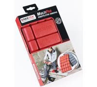 KNEETEK Genouillères MultiPad | 250 x 150 x 20mm | 2 pièces, 40g, noir/rouge | protection optimale en combinaison avec pantalon de travail | genouillères adaptées aux électriciens, carreleurs, artisan