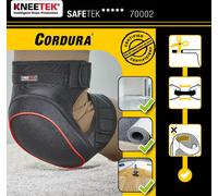 KNEETEK genouillères SAFETEK® Cordura® | pour surfaces sensibles | genouillères antidérapantes pour un soulagement optimal lors du travail à genoux | genouillères adaptées aux parqueteurs, décorateurs