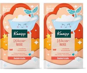 Kneipp Cristaux de bain nixe d'eau - Additif de bain aux extraits naturels de fleur de lotus et de fruit du dragon vous emmène dans un monde sous-marin avec de l'eau corail et un parfum floral et