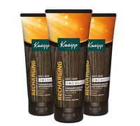Kneipp Recharging Lot de 3 gels douche 2 en 1 pour la peau et les cheveux 200 ml pour homme