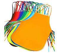 KNEWMART Blouses et tabliers d'artistes pour enfants,12 Pièces Enfants Artistes Tabliers Imperméable Tissu Tabliers Peinture Dessin pour 2-8 ans Kids Artisanat & Art d'activité de Peinture, Cuisine
