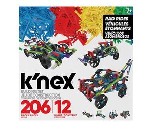 K'Nex 15214 12 Kit de Construction 12 modèles Courses extrêmes, Jouets éducatifs pour garçons et Filles, kit d’Apprentissage pour Enfants avec des de 206 pièces, Jeu de Construction à partir de 7 Ans