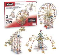 K'NEX 17035 Thrill Rides 3-in-1 Classic Amusement Park Building Set, 744 Piece Kids Building Set for Creative Play, Hours of Fun Making Three Fair Ground Rides, Suitable for Boys and Girls Aged 9+