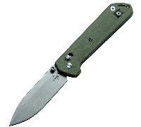 KNFS Böker Plus Kihon Satin, Green Micarta, 14C28N, KNFS Exclusive, Limited Edition 200pcs