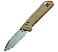 KNFS Böker Plus Kihon Satin, Nature Micarta, 14C28N, KNFS Exclusive, Limited Edition 200pcs