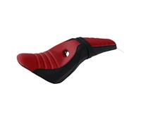 KNGFWBSW Siège Compatible avec Indian Scout 2015-2022 Sixty ABS Scout 100th Anniversary 2020 Rider Driver Passenger Motorcycle(A Red)