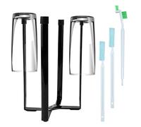 KNGNGK Égouttoir à Bouteille Égouttoir Bouteille Pliable Égouttoir à Bouteille de Vin Porte Bouteille Égouttoir avec 3 Brosses à Bouteille Égouttoir de Cuisine pour Verres, Bouteilles, Sacs Poubelles