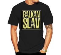 KNHBtuhv2 Balkan Slav Slavic Croatia Serbia Bosnia Russia Yugoslavia T Shirt Black XXL