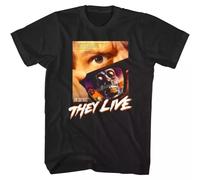 KNHBtuhv2 John Carpenters They Live Movie Poster Men's T Shirt Black 3XL