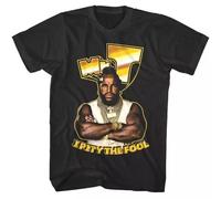 KNHBtuhv2 Mr T Golden Fool Men's T Shirt Black S