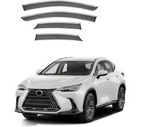 KNHCX Deflecteur Voiture pour Lexus NX 2017-2021,Placage Epaissi Fenêtre Latérale Visière Deflecteur d air Elégants Déflecteurs Latéraux Déflecteurs Pluie Aérodynamiques Accessoire Voiture