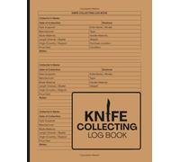 Knife Collecting Log Book: Knife Collection Inventory Journal | Log Blade Specs, Materials, Condition, Maintenance & Collection Value | 8.5" x 11" Inches, 110 pages