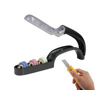 Knife Edge Polisher - Multi Slot Sharpening Gadget, Compact Manuel Grinder, Metal Trimming Accessory For Home Workshop Cooking | Professional Repair Gear