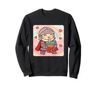 Knight Bubble Tea Lover, Mignon Anime Kawaii Rainbow Sweatshirt