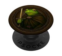 Knight Frog Vintage Medieval PopSockets PopGrip Adhésif