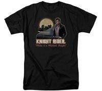 Knight Rider Full Moon T Shirt Mens Michael Kitt TV Black Size M