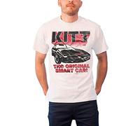 Knight Rider K 2000 Kitt - The Original Smart Car Homme T-Shirt Manches Courtes Blanc Regular/Coupe Standard