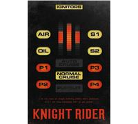 Knight Rider - Poster - Unité de contrôle KITT + 2 barres de poster en bois 61 cm nature
