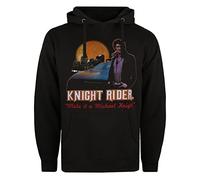 Knight Rider Sweatshirt à Capuche, Noir, L Homme