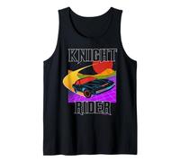 Knight Rider Voiture rétro néon Coucher de Soleil Débardeur