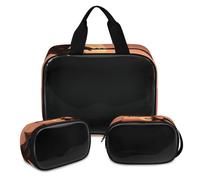 Knight Trousse de maquillage magique dragon pour homme et femme - Trousse de toilette translucide - 3 pièces, couleur, XL, Trousse de maquillage