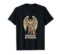 Knighted by Heaven Saint Michael Knight Templier Catholique T-Shirt