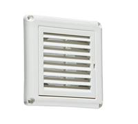 Knightsbridge 100 mm/10,2 cm Grille de Ventilateur d'extraction d'air avec moustiquaire - Noir, EXAV009W