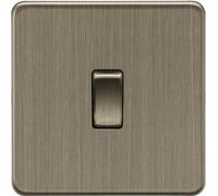 Knightsbridge 10AX Interrupteur va-et-vient Laiton antique 1G