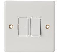 Knightsbridge CU6300 Unité d'éperon à fusible à bord incurvé 13 A Blanc