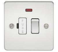 Knightsbridge FP6300NPC FPAV6300NPC Plaque Plate 13 A Fusible avec Interrupteur Chrome Poli néon