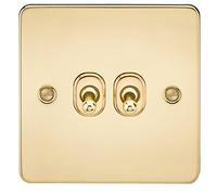 Knightsbridge FPAV0100PB Sortie TV plate, FP2TOGPB