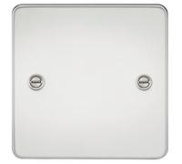 Knightsbridge Fpav8350pc 1-Gang Plat Plaque Obturation - Chrome Poli
