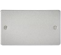 Knightsbridge Fpav8360bc Double Plat Plaque Obturation - Chrome brossé