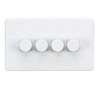 Knightsbridge Interrupteur 2 voies sans vis 10 A, SF2184MW, 230V