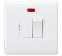 Knightsbridge Interrupteur à Bord incurvé, Blanc, CU6300N