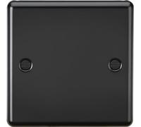 Knightsbridge Plaque d'obturation 1G - Noir mat