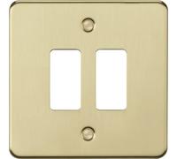 Knightsbridge Plaque frontale en laiton brossé 2G