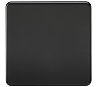 Knightsbridge SF8350MB Plaque d'obturation sans vis Noir Mat