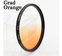 KnightX FLD UV CPL ND Star gnd filtre d'objectif de caméra pour canon eos sony nikon 49 52 55 58 62 67 72 77 mm d3300 kit dslr d5100 1300d - Type Grad Orange-52mm