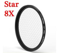 KnightX ND FLD UV MC Star lens colour filter 52mm 58 67 55 77 mm pour Nikon Canon EOS 7D 5D 6D 50D 60D 600D d5200 d3300 d3200 T5i - Type Star 8X-62mm