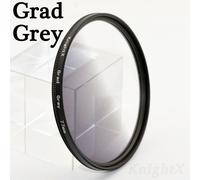 KnightX ND2 ND4 ND8 ND16 UV 49 52 55 58 62 67 72 77,filtre d'objectif couleur pour Canon EOS 1100D 700D 650D 600D,appareil photo hoya 18-55mm - Type Grad Grey-62MM
