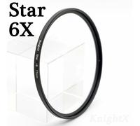 KnightX ND2 ND4 ND8 ND16 UV 49 52 55 58 62 67 72 77,filtre d'objectif couleur pour Canon EOS 1100D 700D 650D 600D,appareil photo hoya 18-55mm - Type Star 6X-62MM