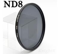 KnightX ND2 ND4 ND8 ND16 UV 49 52 55 58 62 67 72 77,filtre d'objectif couleur pour Canon EOS 1100D 700D 650D 600D,appareil photo hoya 18-55mm - Type [ND8]-62MM