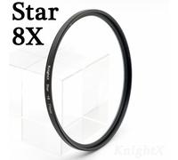 KnightX ND2 ND4 ND8 ND16 UV 49 52 55 58 62 67 72 77,filtre d'objectif couleur pour Canon EOS 1100D 700D 650D 600D,appareil photo hoya 18-55mm - Type Star 8X-62MM